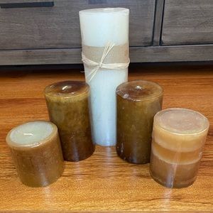 Set of 5 pc brand new candles